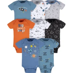 8-Pack Baby Boys Space Explorer Onesies® Bodysuits