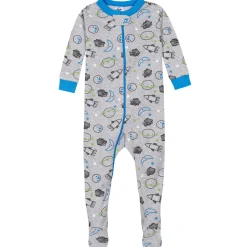 2-Pack Baby Boys Space Snug Fit Footed Cotton Pajamas, 3-6M