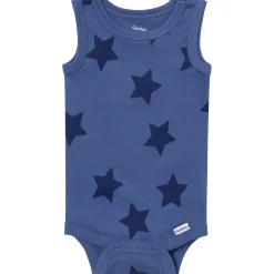 4-Pack Baby Boys Stars & Stripes Sleeveless Bodysuits