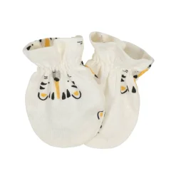 12-Pack Baby Boys Tiger Cap and Mitten Set