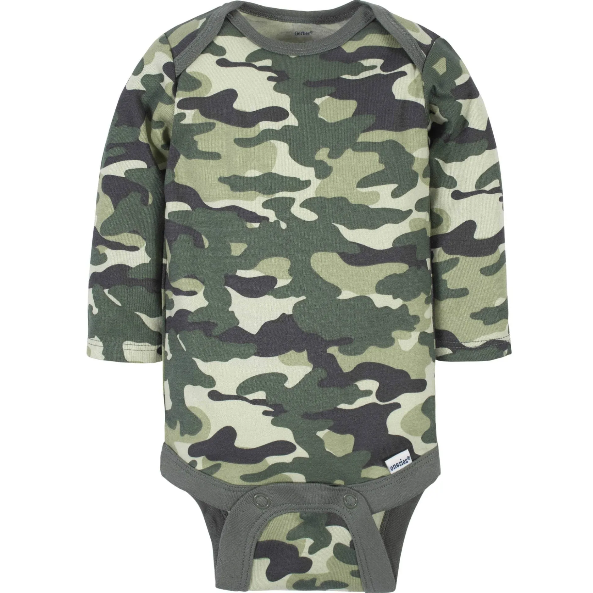 6-Pack Baby Boys Tiger Long Sleeve Onesies® Bodysuits