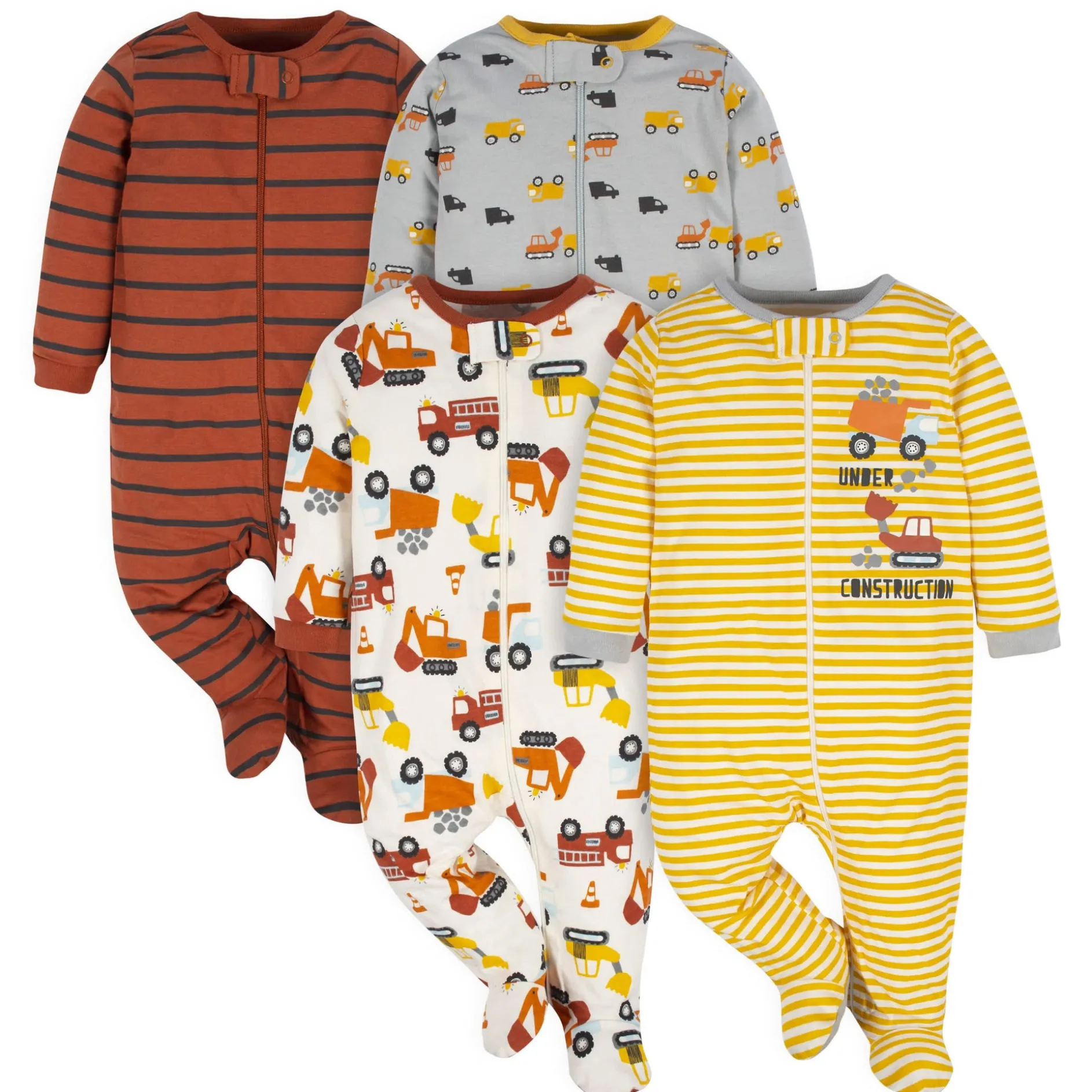 4-Pack Baby Boys Transportation Zone Sleep 'N Plays