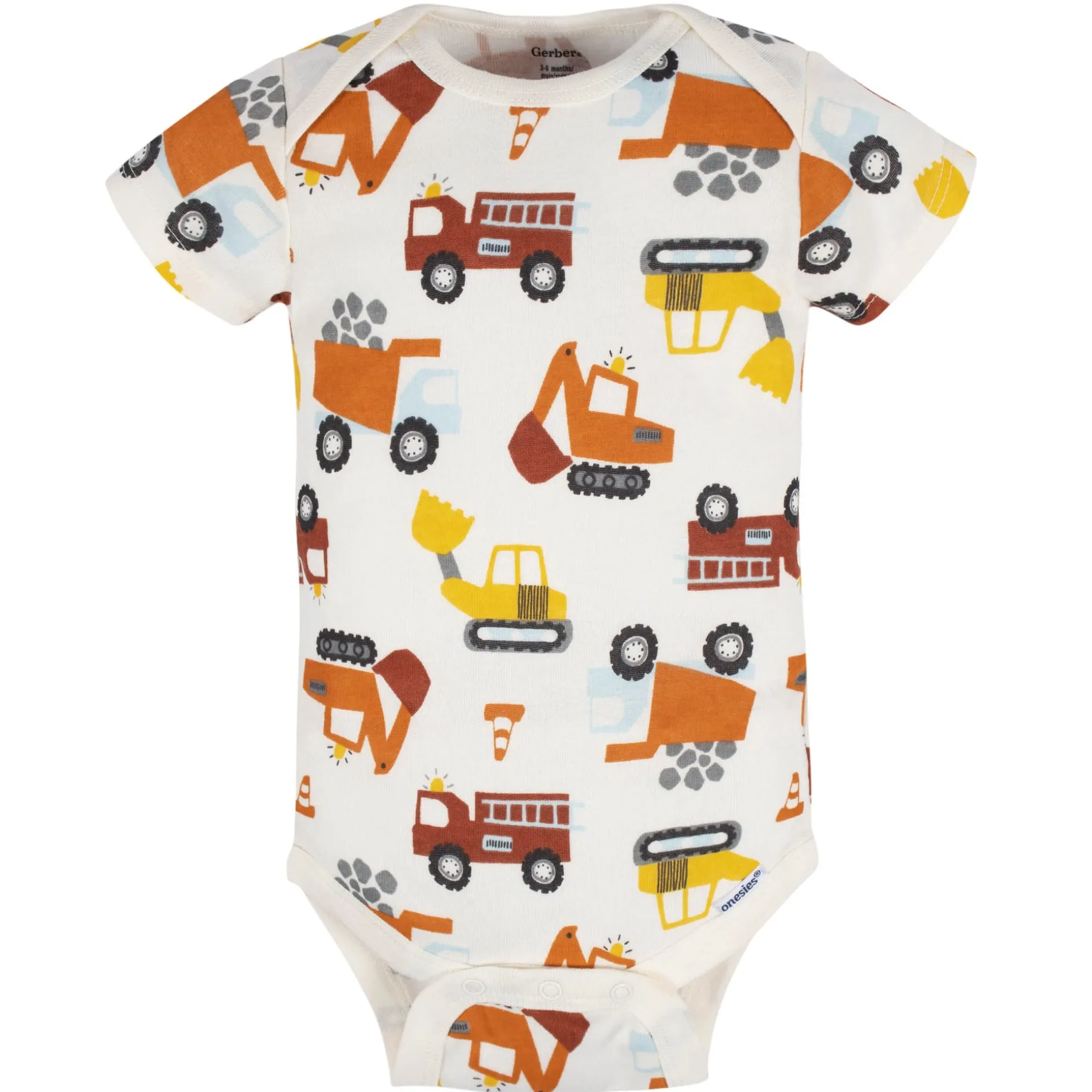 8-Pack Baby Boys Transportation Zone Onesies® Bodysuits