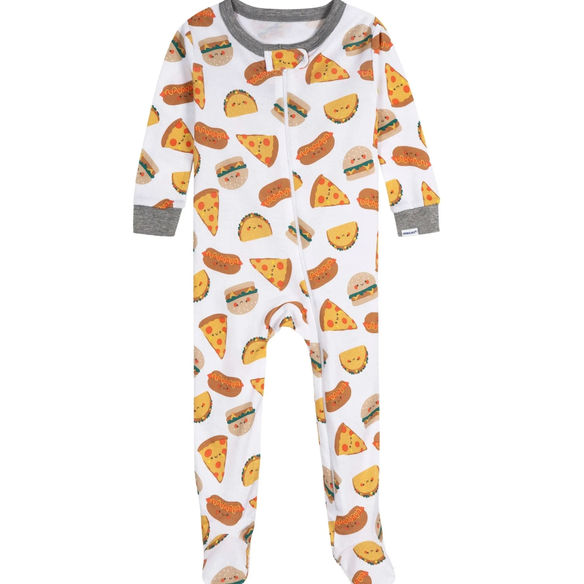 4-Pack Baby Boys Treats Snug Fit Footed Pajamas
