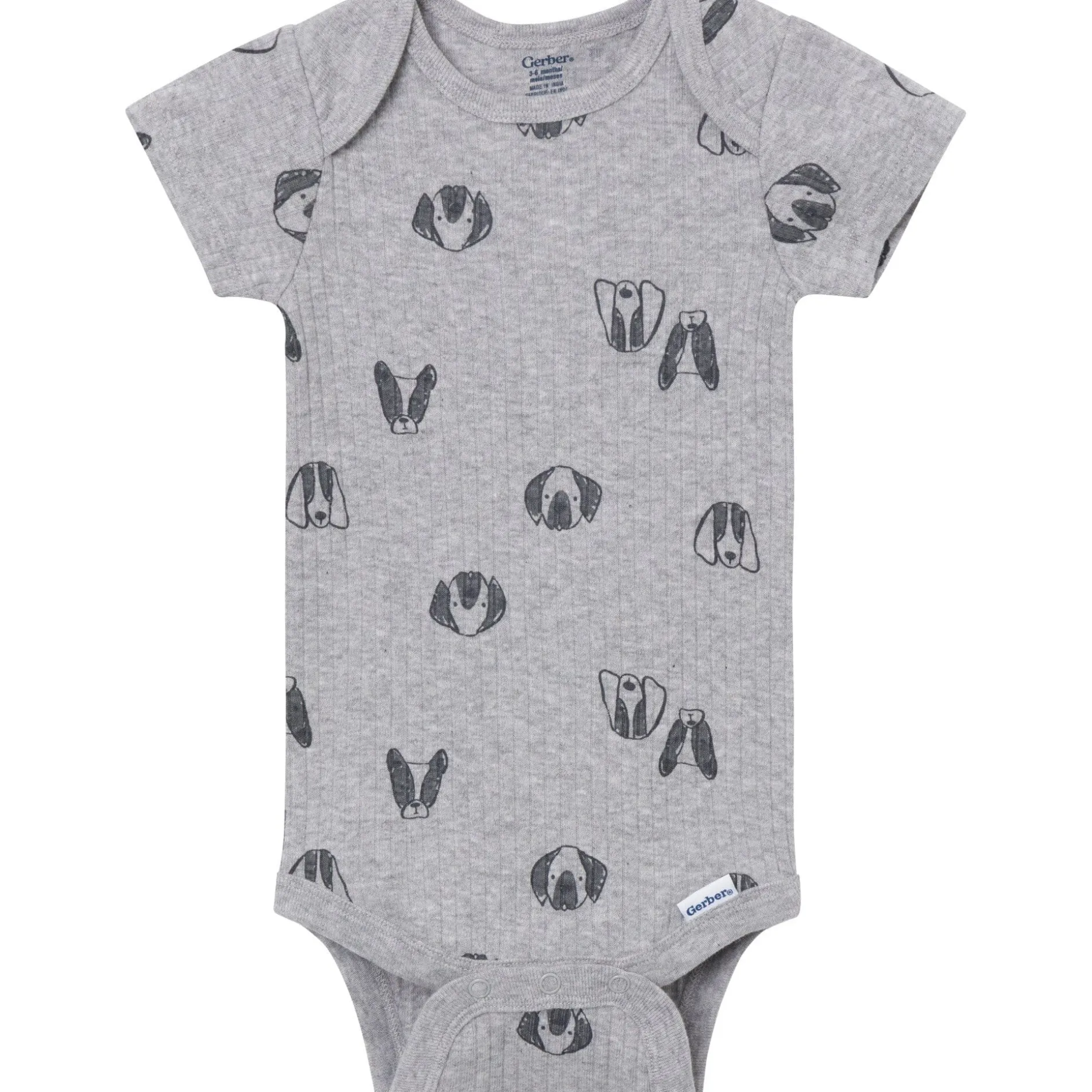 4-Pack Baby Boys Trucks & Dogs Short Sleeve Bodysuits