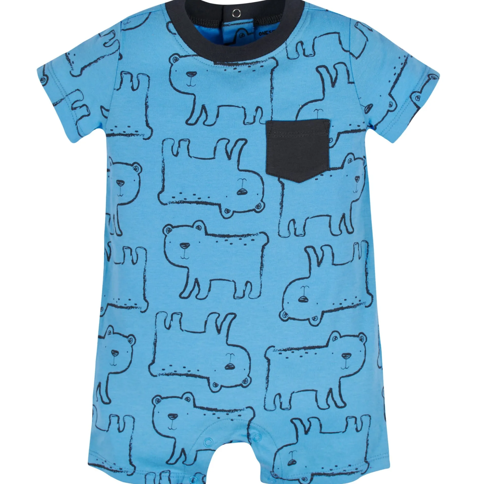 3-Pack Baby Boys Unbearably Cute Rompers