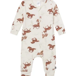 2-Pack Baby Boys Wild Horses Zip Front Viscose Rompers