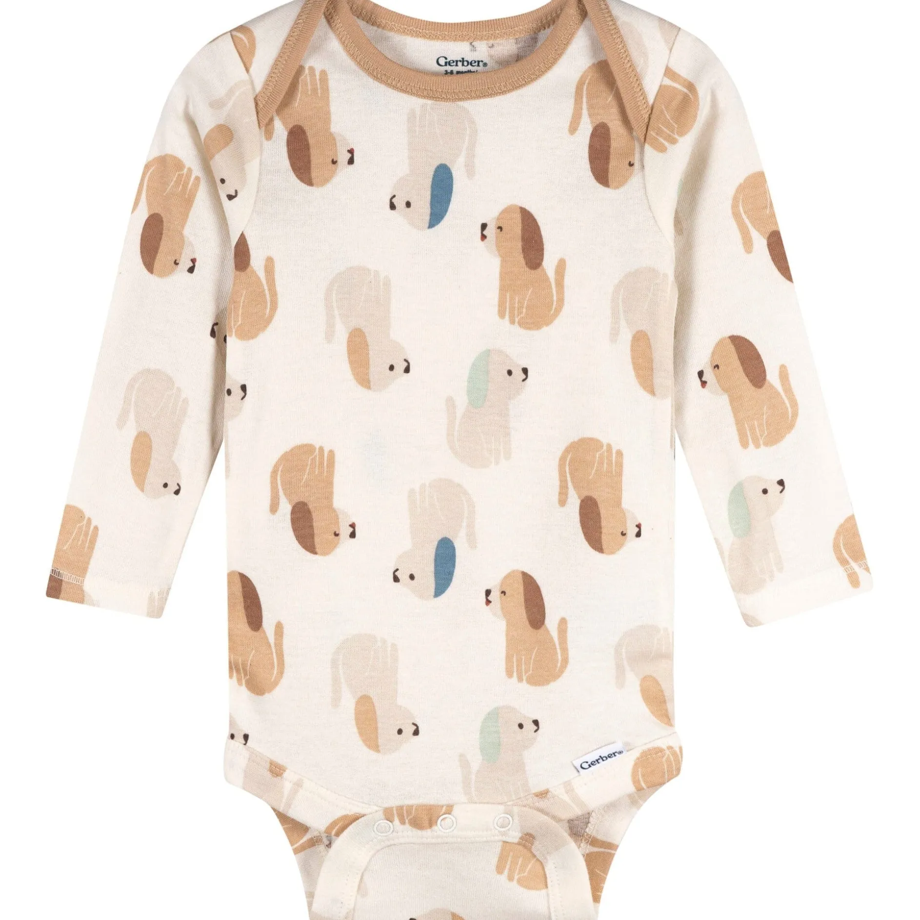 3-Pack Baby Boys Wild Woofy Long Sleeve Onesies® Bodysuits