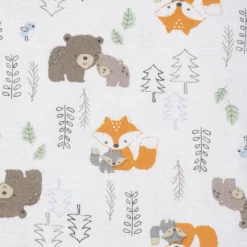 5-Pack Baby Boys Woodland Flannel Receiving Blankets