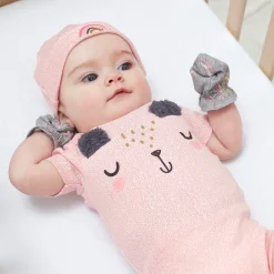 8-Pack Baby Girls Bear Short Sleeve Onesies® Bodysuits