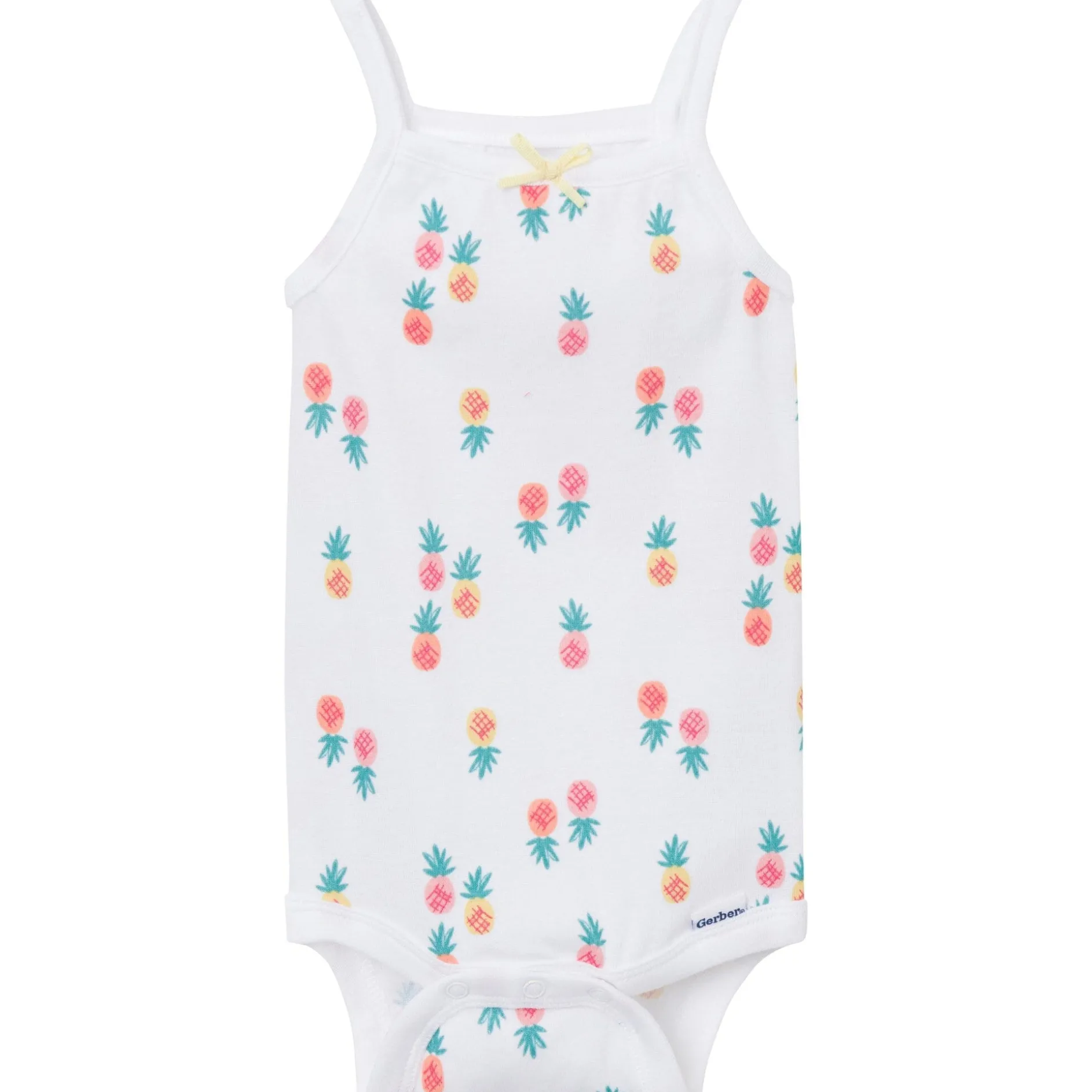 4-Pack Baby Girls Berries Sleeveless Bodysuits
