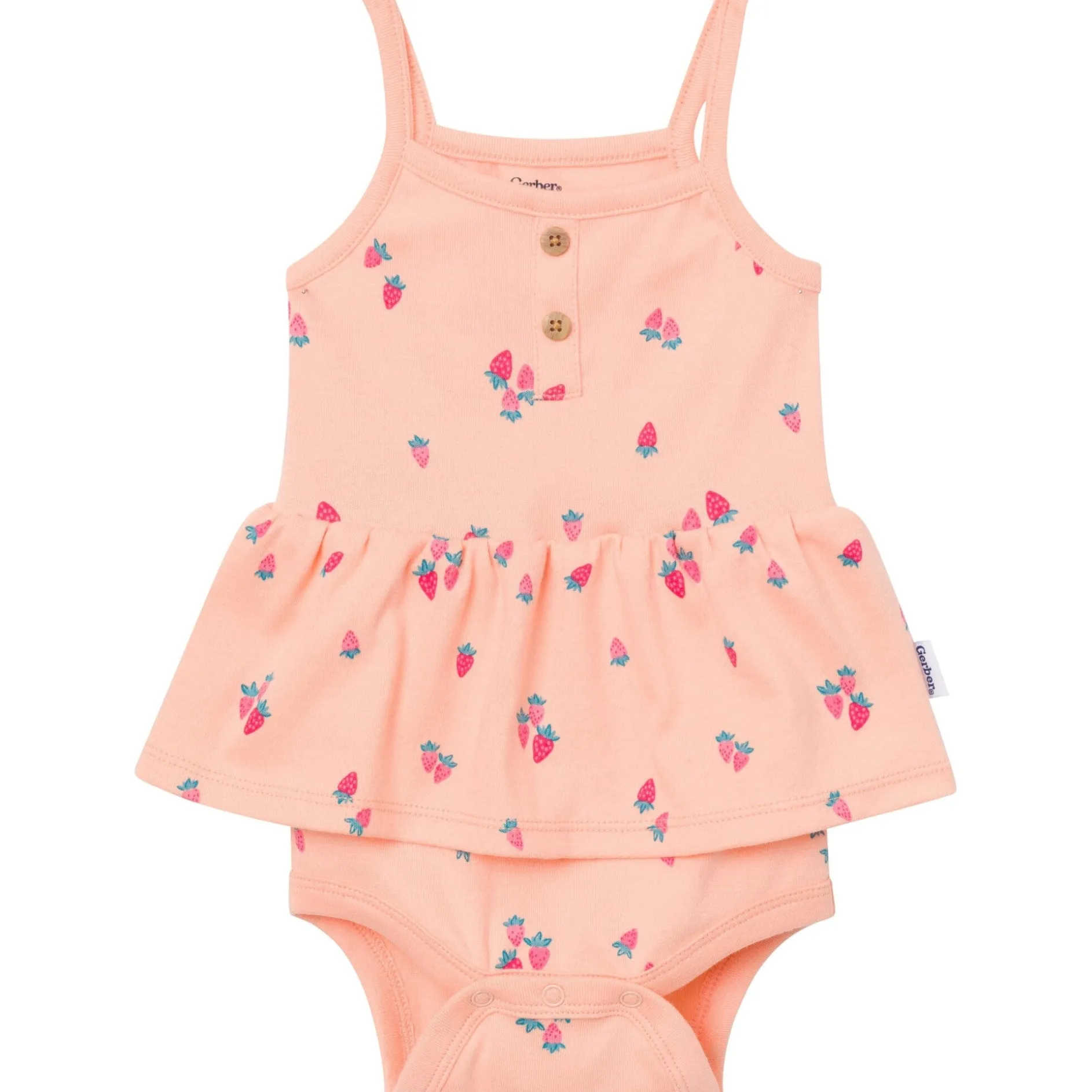4-Pack Baby Girls Berries Sleeveless Bodysuits