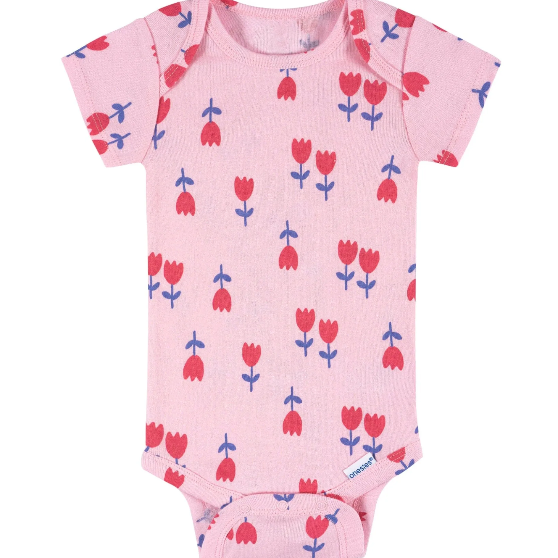 8-Pack Baby Girls Berry Happy Short Sleeve Onesies® Bodysuits