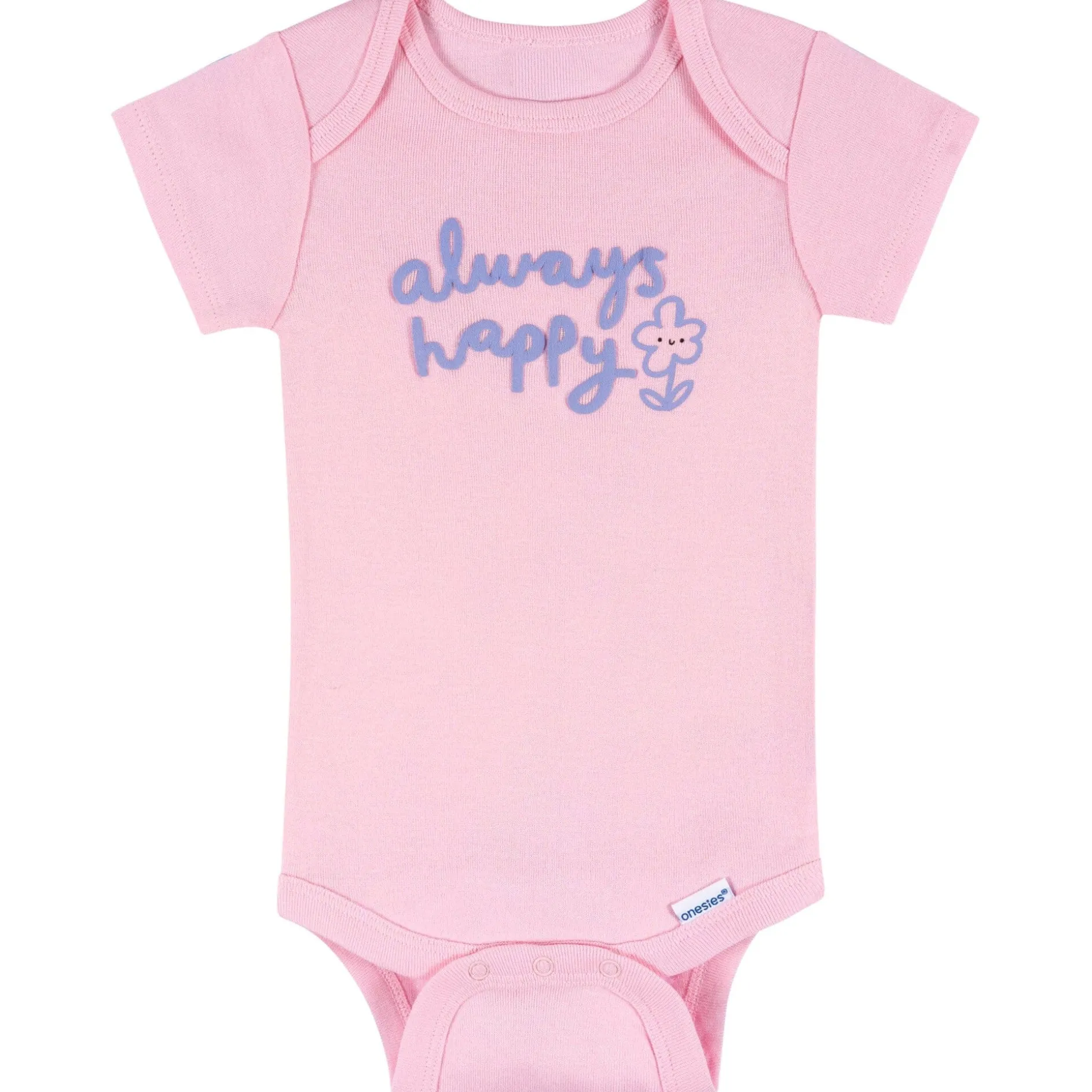 8-Pack Baby Girls Berry Happy Short Sleeve Onesies® Bodysuits