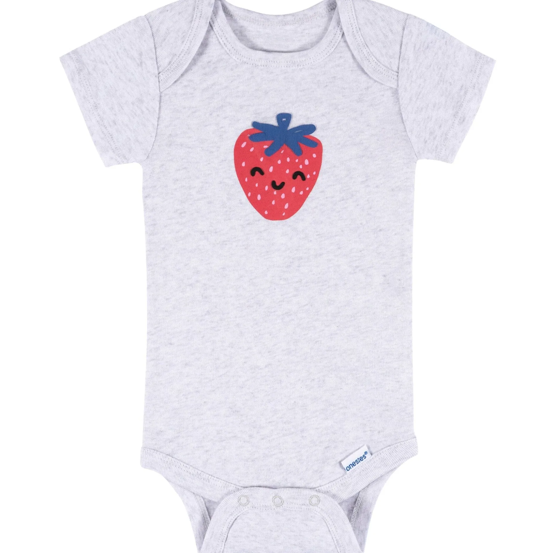8-Pack Baby Girls Berry Happy Short Sleeve Onesies® Bodysuits