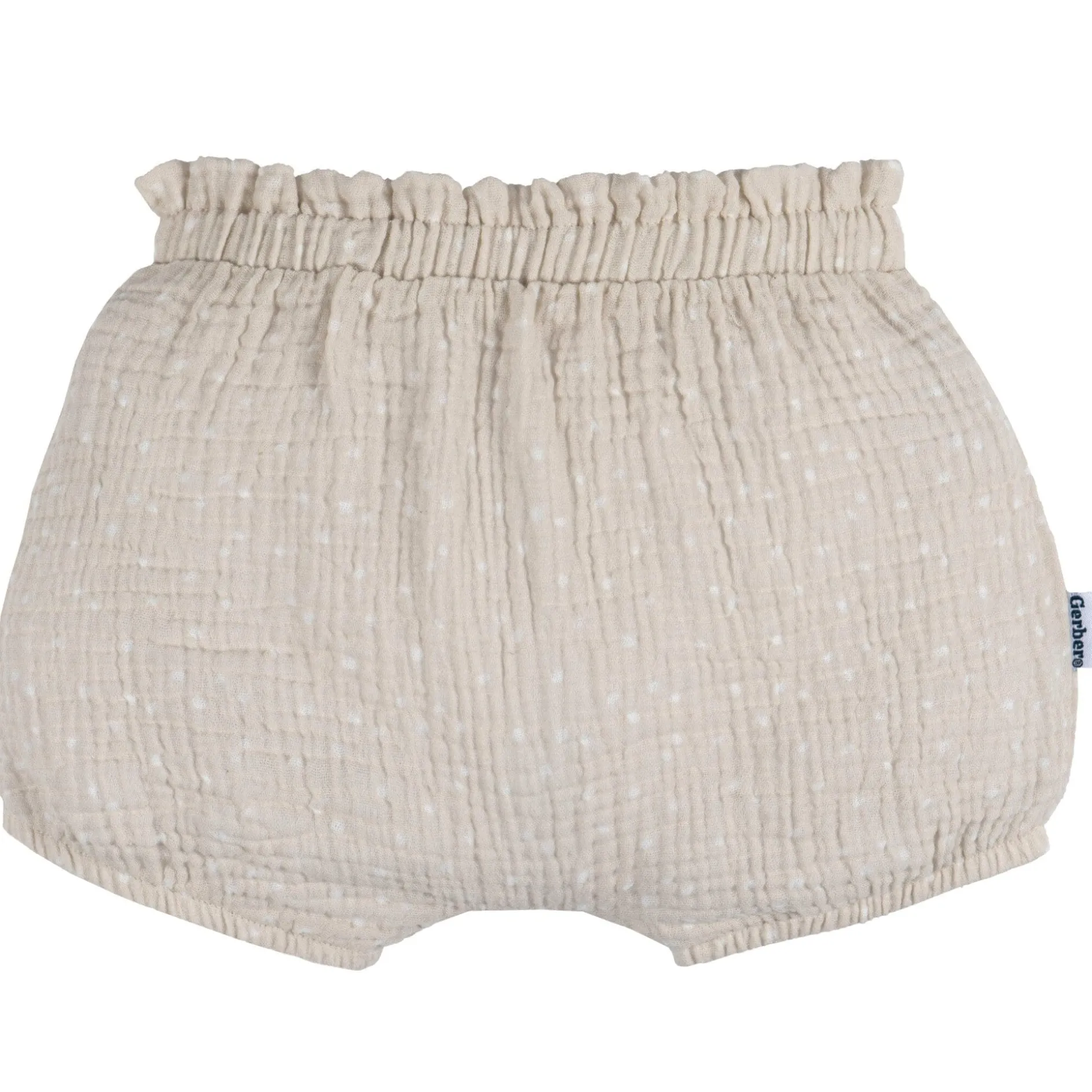 3-Pack Baby Girls Black, Tan Dot & Pink Gauze Bubble Shorts