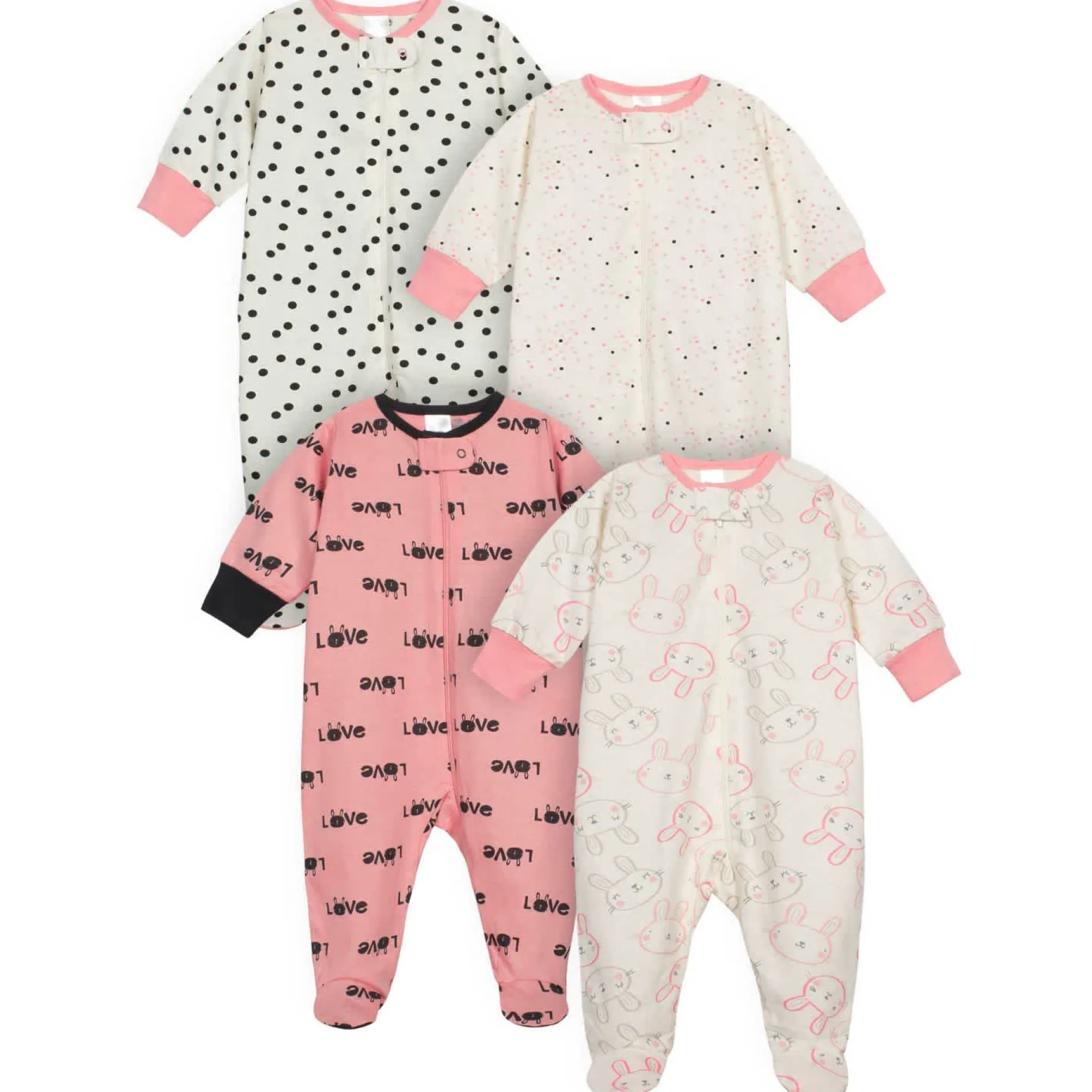 4-Pack Baby Girls Bunny Sleep 'N Plays