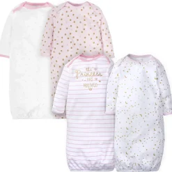 4-Pack Baby Girls Castle Lap Shoulder Gowns