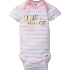 5-Pack Baby Girls Castle Short Sleeve Onesies® Bodysuits
