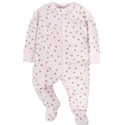 4-Pack Baby Girls Castle Zip Front Sleep ‘N Plays