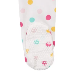 2-Pack Baby Girls Cats Snug Fit Footed Cotton Pajamas, 0-3M