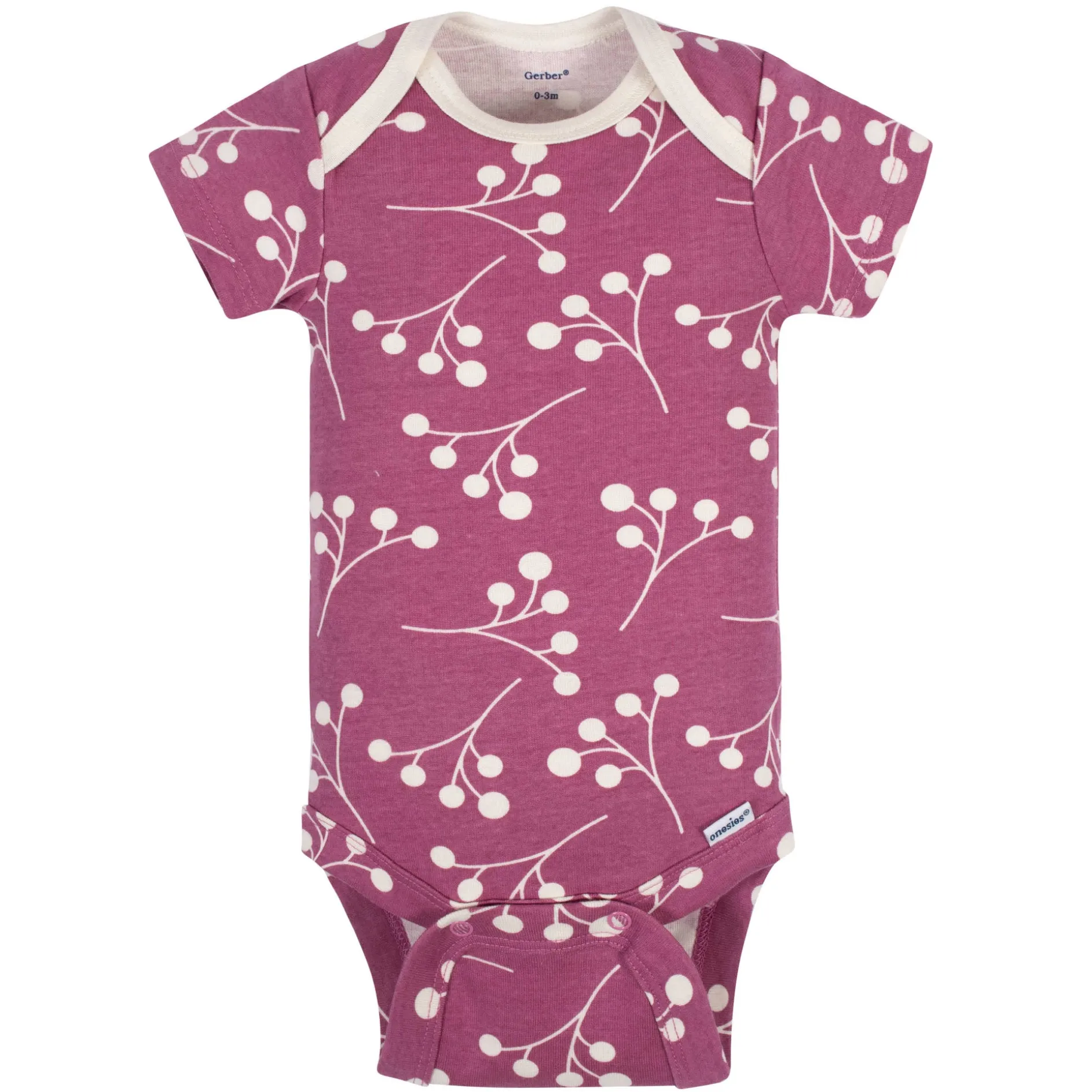 5-Pack Baby Girls Comfy Stretch Ducklings Short Sleeve Onesies® Bodysuits