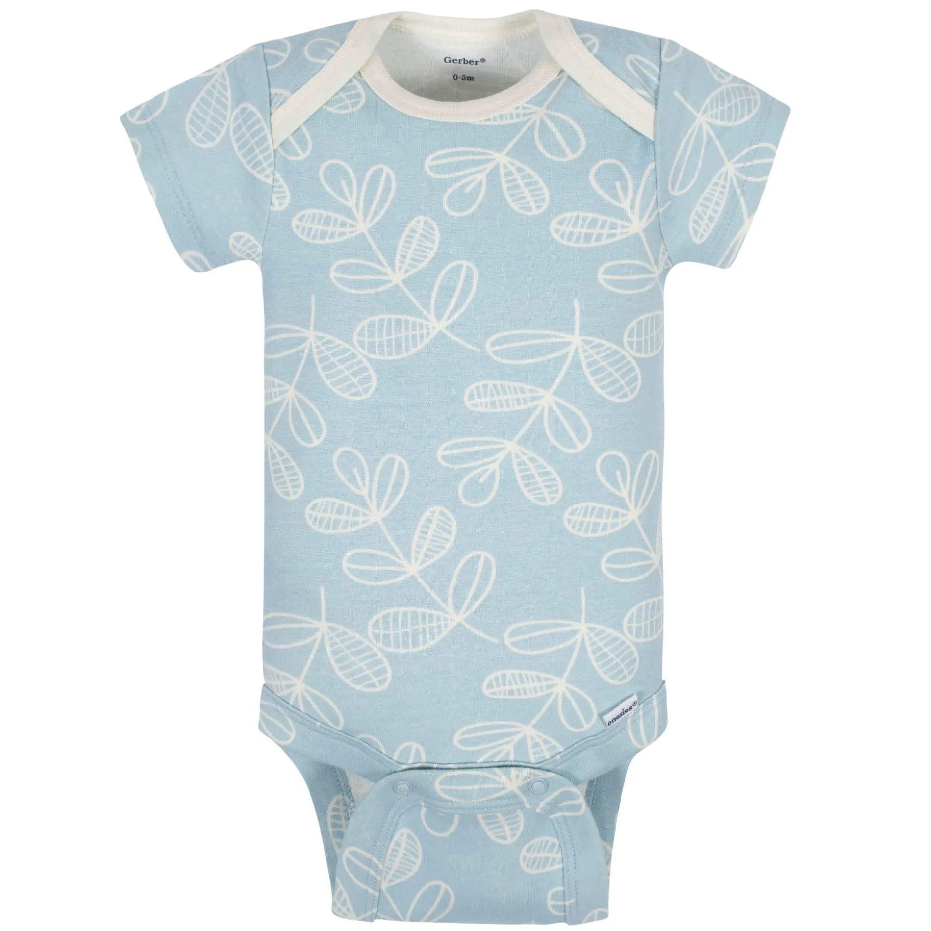 5-Pack Baby Girls Comfy Stretch Flower Pot Short Sleeve Onesies® Bodysuits