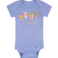 8-Pack Baby Girls Cool Snacks Short Sleeve Onesies® Bodysuits
