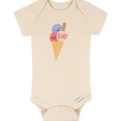 8-Pack Baby Girls Cool Snacks Short Sleeve Onesies® Bodysuits