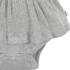 3-Pack Baby Girls Coral, Gray, & Navy Sleeveless Skirted Onesies® Bodysuits