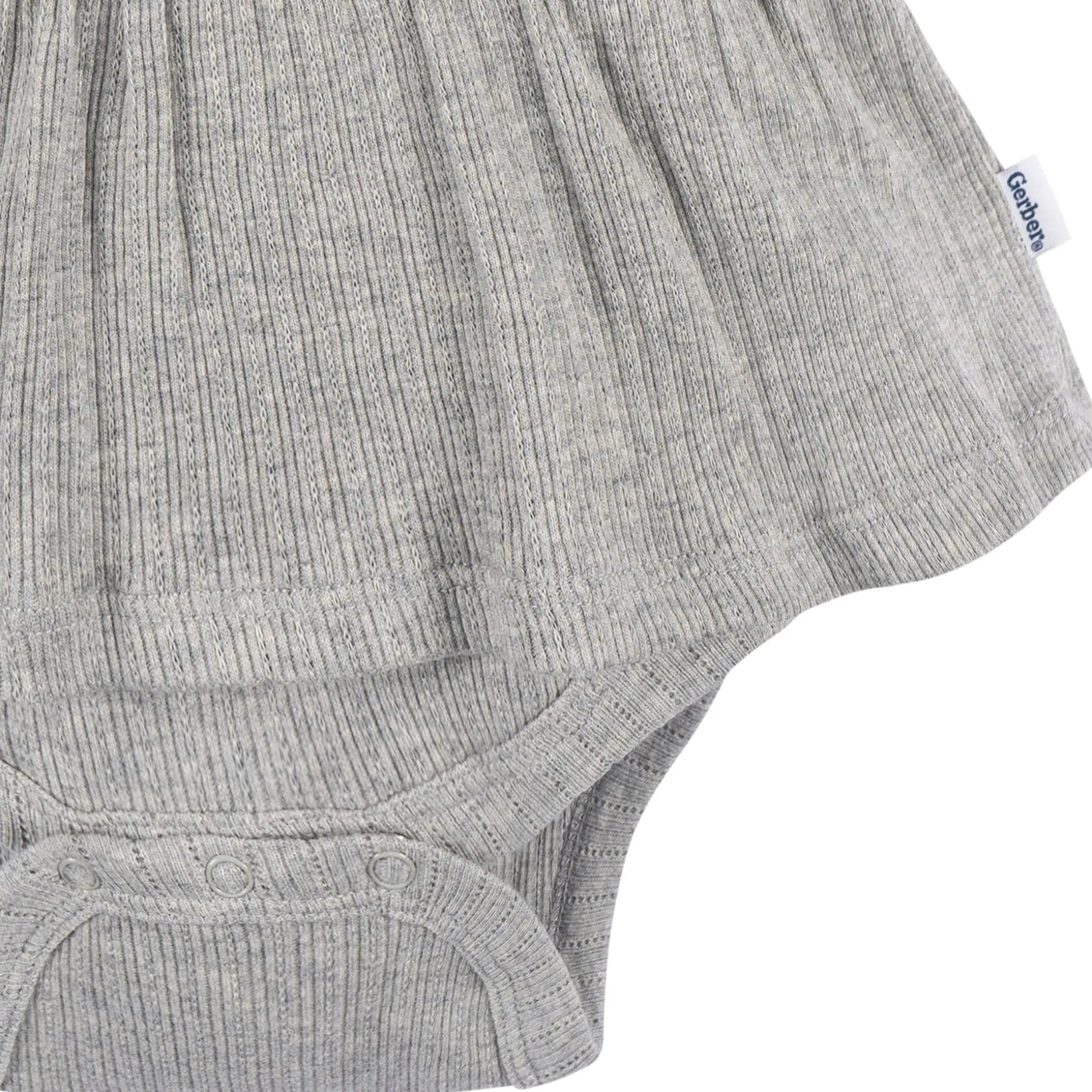 3-Pack Baby Girls Coral, Gray, & Navy Sleeveless Skirted Onesies® Bodysuits