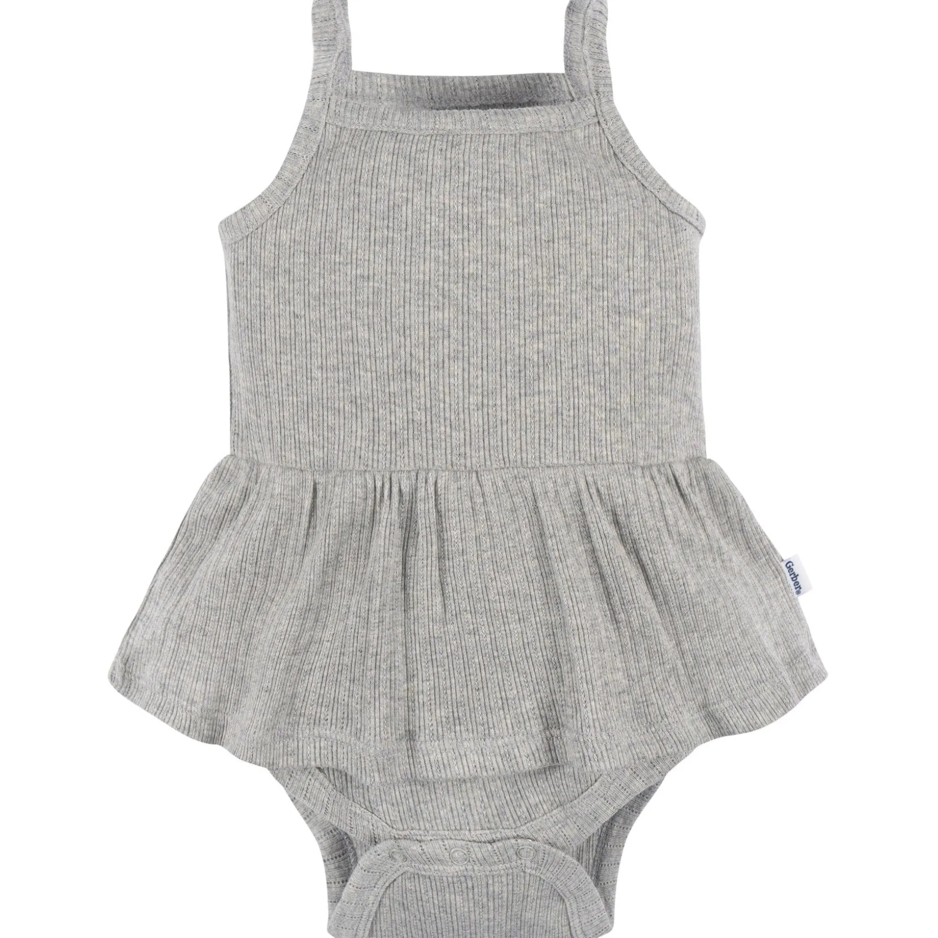 3-Pack Baby Girls Coral, Gray, & Navy Sleeveless Skirted Onesies® Bodysuits