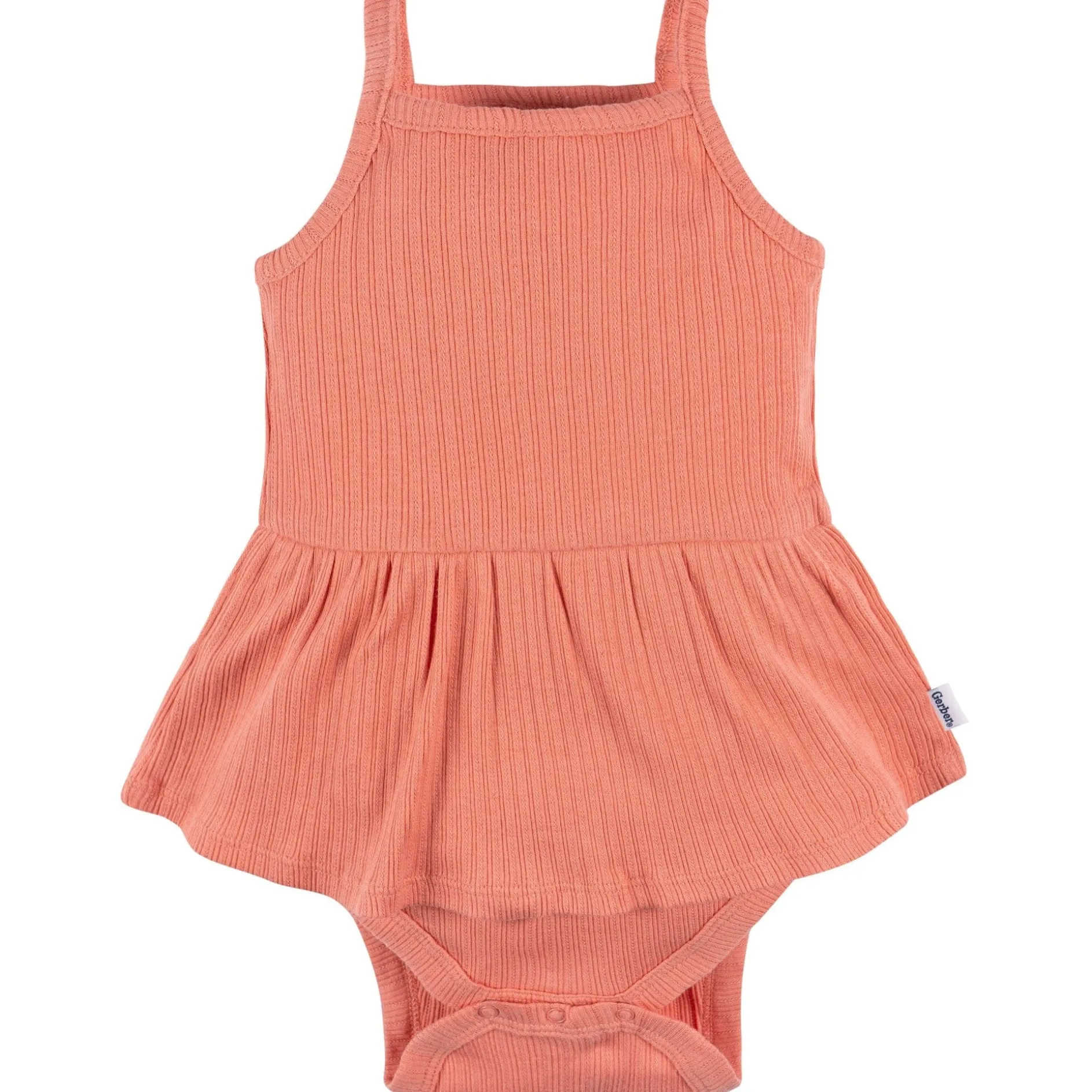3-Pack Baby Girls Coral, Gray, & Navy Sleeveless Skirted Onesies® Bodysuits