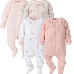 4-Pack Baby Girls Deer Sleep 'N Plays