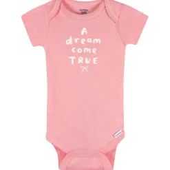 3-Pack Baby Girls Dream Come True Short Sleeve Onesies® Bodysuits