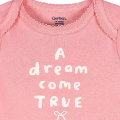 3-Pack Baby Girls Dream Come True Short Sleeve Onesies® Bodysuits
