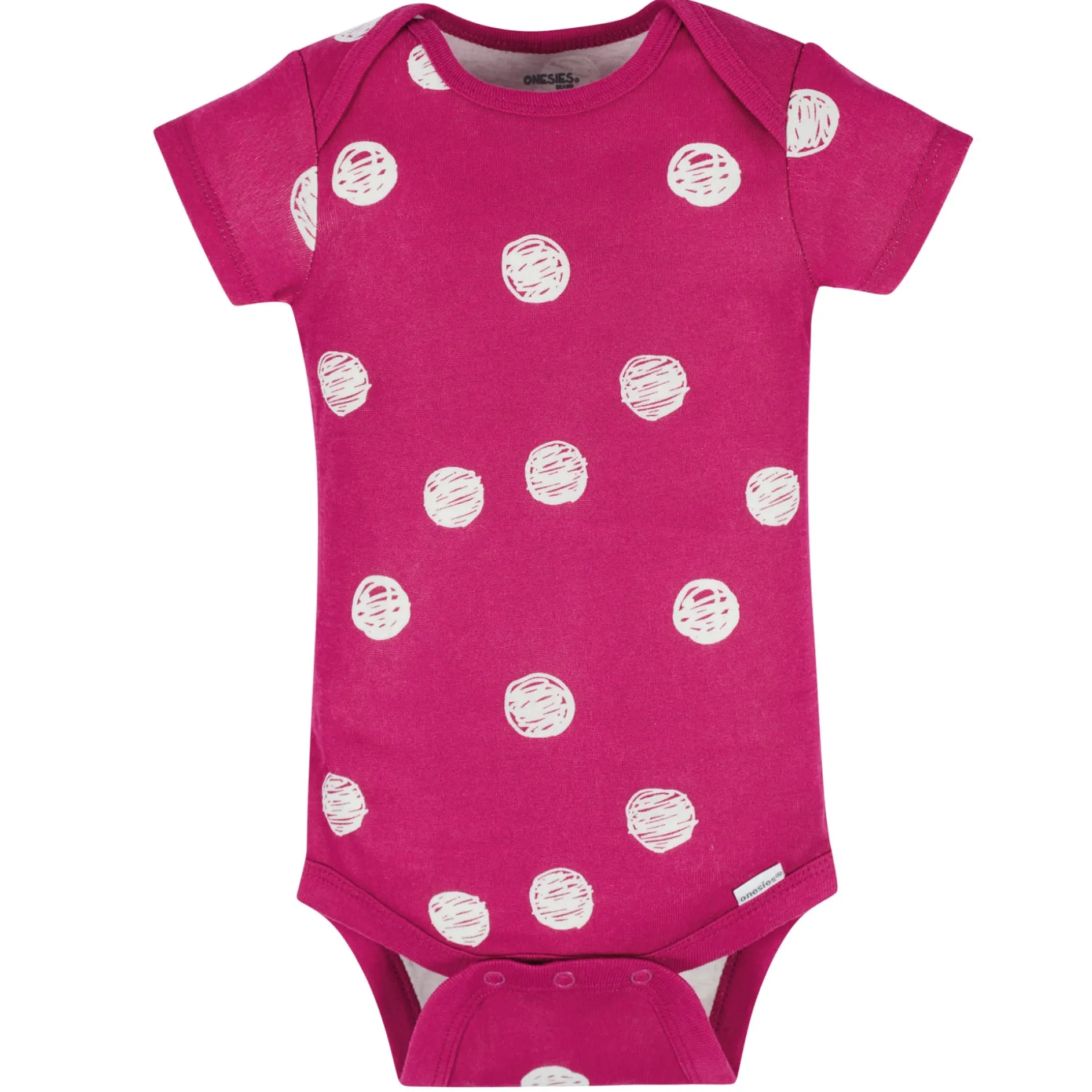 8-Pack Baby Girls Floral Fox Short Sleeve Onesies® Bodysuits