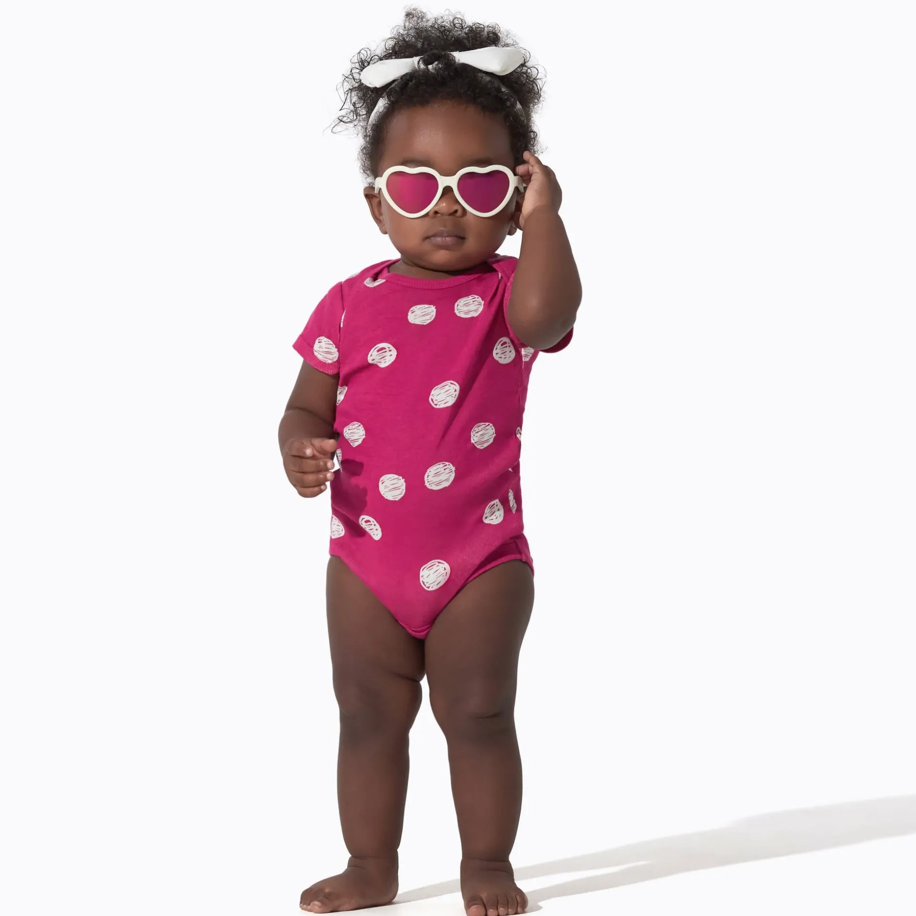 8-Pack Baby Girls Floral Fox Short Sleeve Onesies® Bodysuits