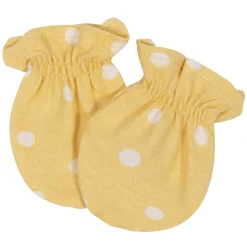 4-Pack Baby Girls Flower Pot No Scratch Mittens