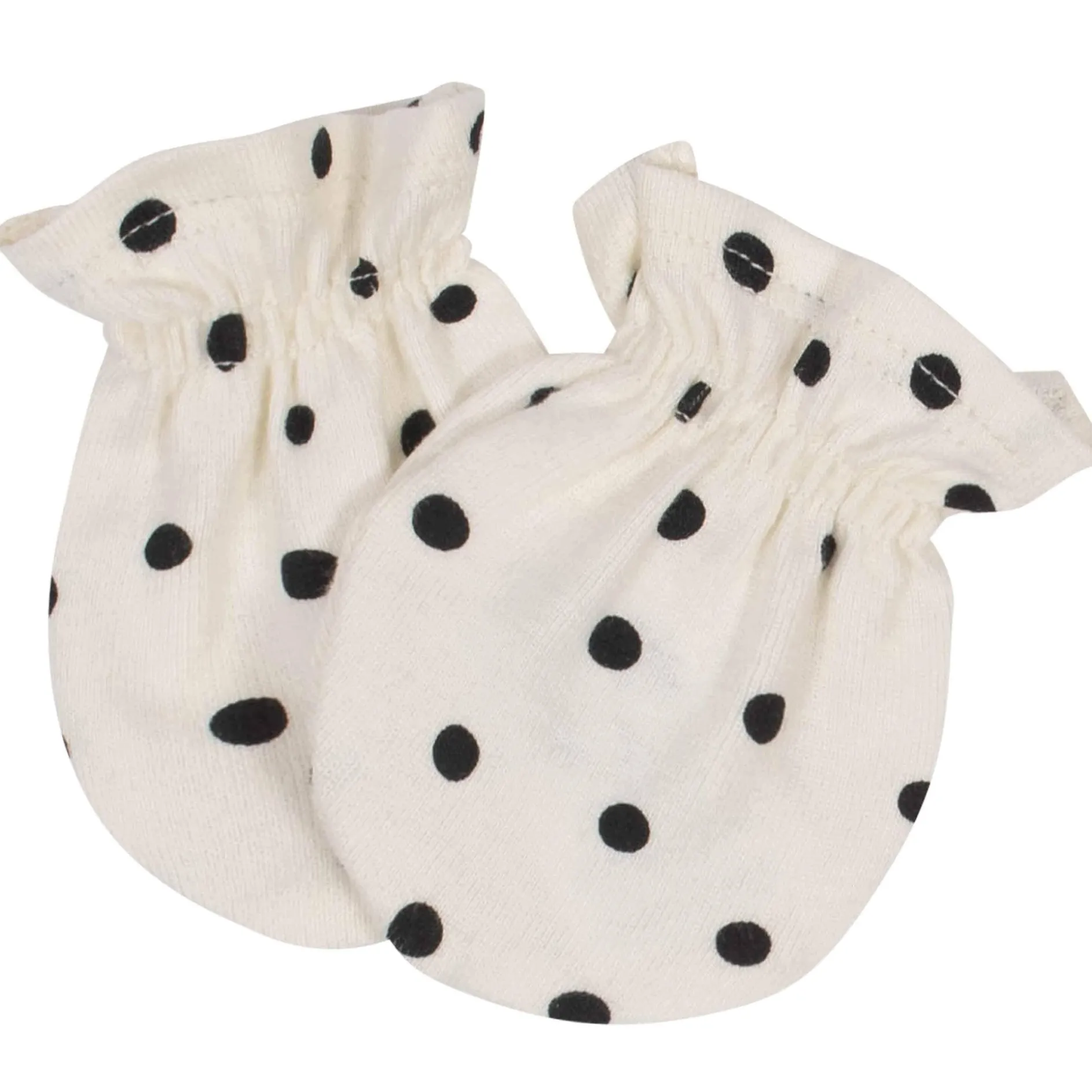 4-Pack Baby Girls Flower Pot No Scratch Mittens