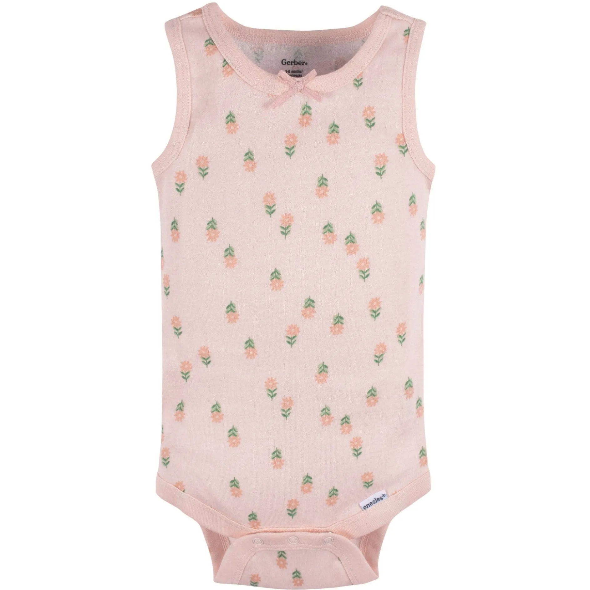 5-Pack Baby Girls Flowers Sleeveless Onesies® Bodysuits