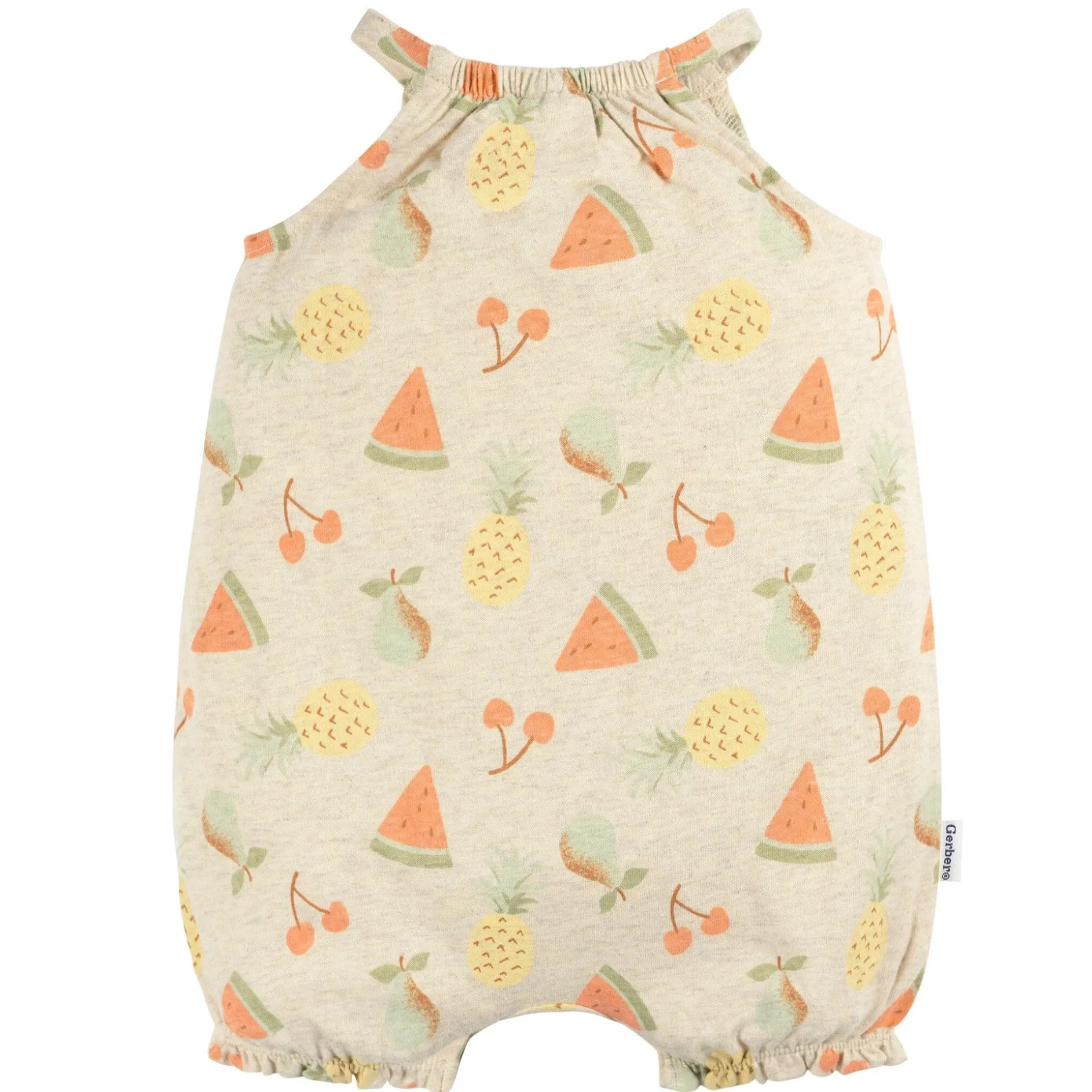 2-Pack Baby Girls Fruit Rompers