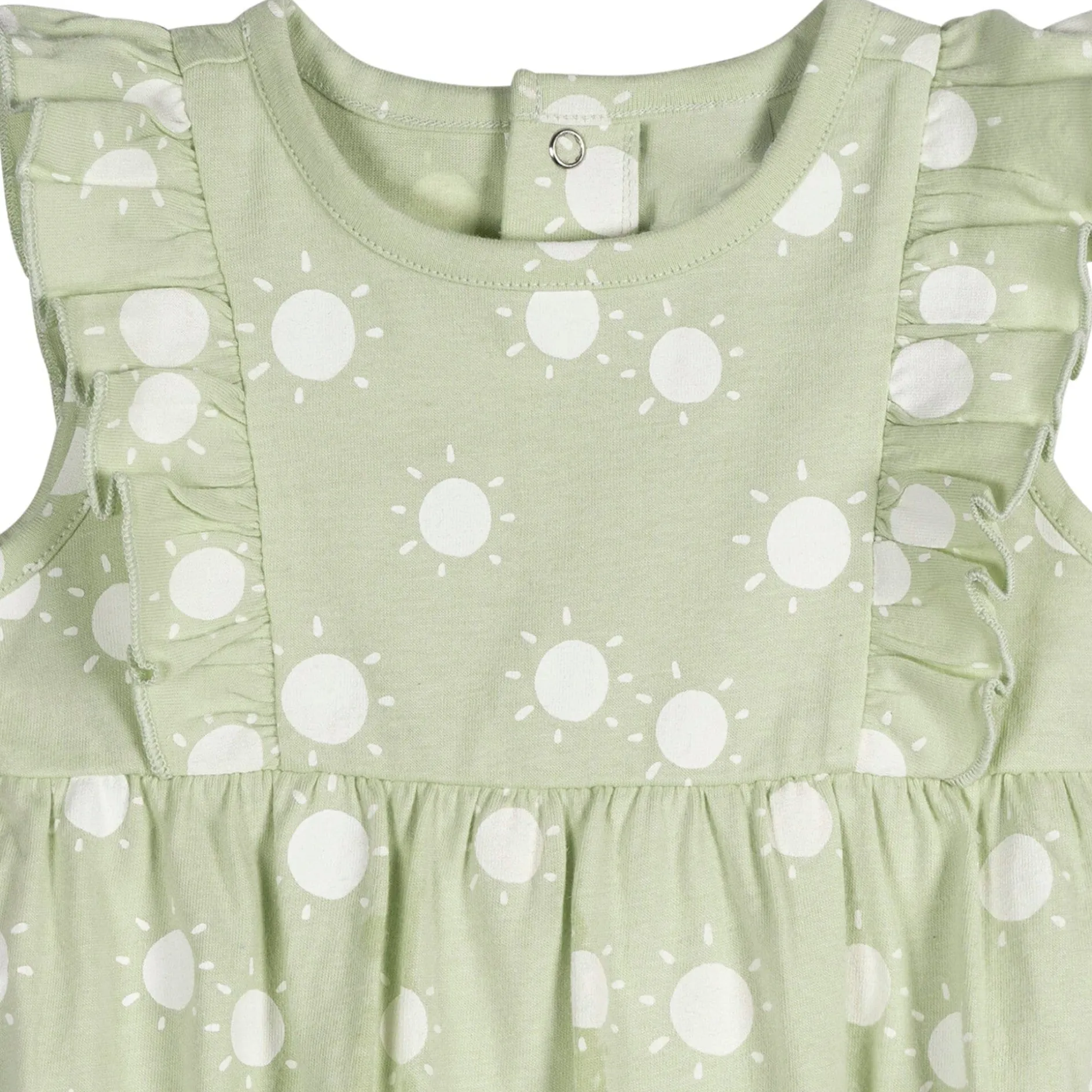 3-Pack Baby Girls Garden Rompers