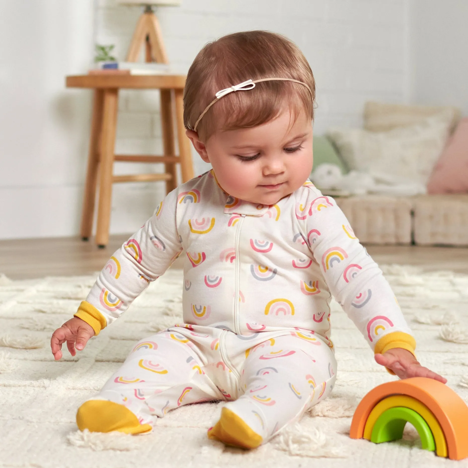 2-Pack Baby Girls Golden Floral Sleep 'N Plays