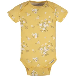 5-Pack Baby Girls Golden Floral Onesies® Bodysuits