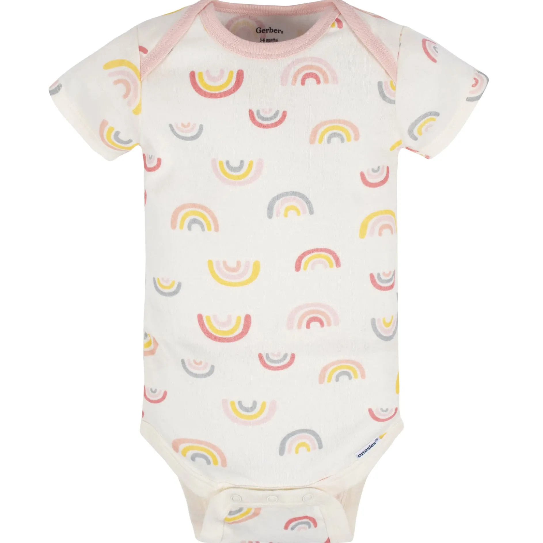 5-Pack Baby Girls Golden Floral Onesies® Bodysuits