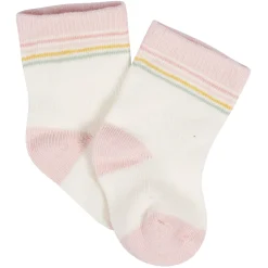 8-Pack Baby Girls Golden Floral Jersey Wiggle Proof® Socks