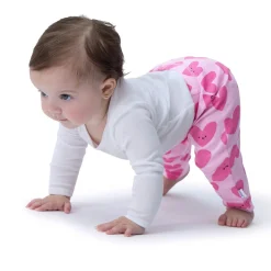 3-Pack Baby Girls Hearts Active Pants