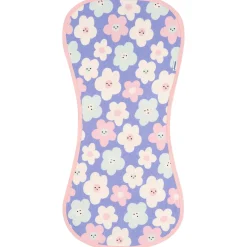 4-Pack Baby Girls Hearts & Flowers Burp Cloths