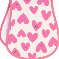 4-Pack Baby Girls Hearts & Flowers Burp Cloths